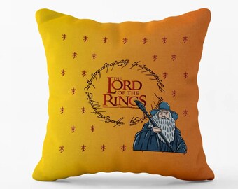 Lord Of The Rings Decorative Throw Pillow Cover Yellow