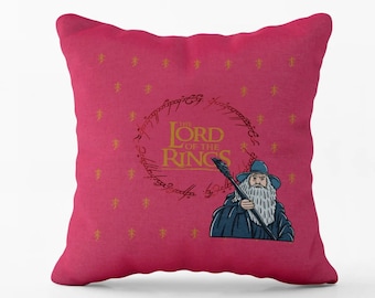 Lord Of The Rings Decorative Throw Pillow Cover Pink