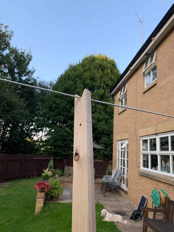 Washing Line Wooden Prop Washing Line Clothes Pole Etsy