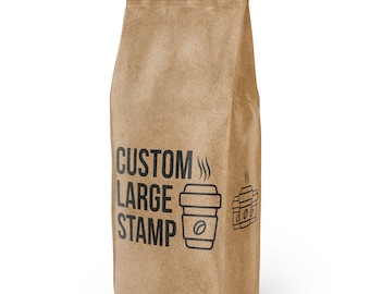 Large Bag Stamp, Large Custom Stamp, Large Packaging Stamp, Large Box Stamp, Large Logo Stamp, Bespoke Stamp, Custom Business Stamp