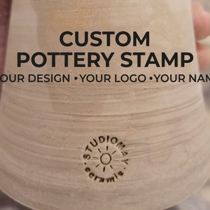 Custom Clay Stamp, Ceramic Stamp, Soap Stamp, Custom Logo Stamp, Cookie Stamp, Initial Stamp, Pottery Signature Stamp, Clay Stamp