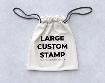 Large Custom Stamp, Large Packaging Stamp, Large Custom Stamp, Large Logo Stamp, Large Custom Stamp, Bespoke Stamp, Custom Business Stamp,