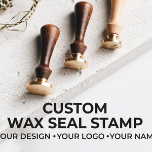 Sello de cera personalizado - Sello de cera - Cera de sellado - Sello de carta - Kit de sello de cera - Regalo de lujo - Sello de boda - Iniciales de sello de cera - Cera de sello