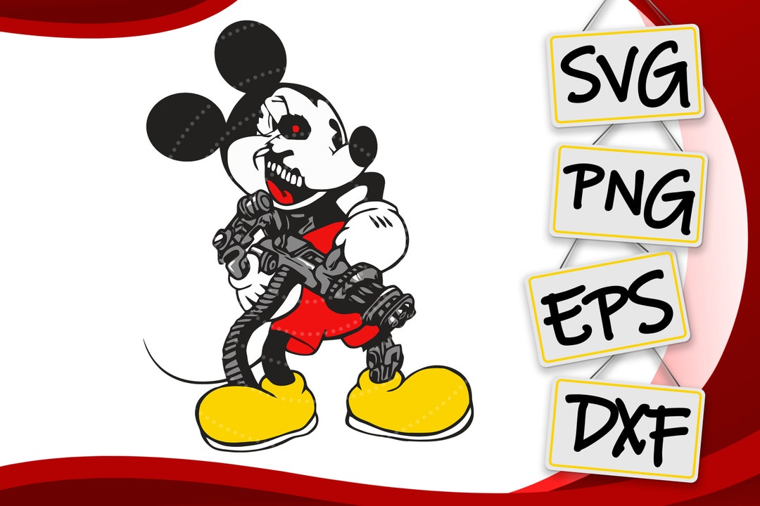 Mickey Guns Downloadable PNG Sublimation Designs Coffee Cups Etsy