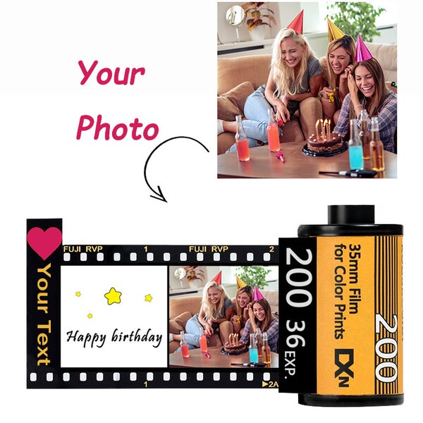 Custom Photo Film Roll Keychain Etsy
