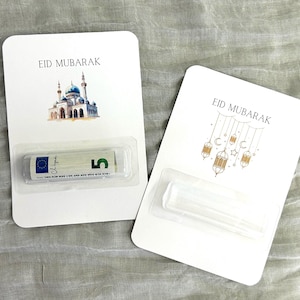 Tarjeta Eid, tarjeta Bayram, tarjeta de regalo en efectivo,