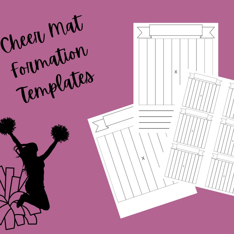 Printable Cheer Mat Routine Cheer Formation Templates - Etsy