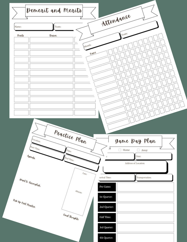 Cheer Coach Binder - Etsy