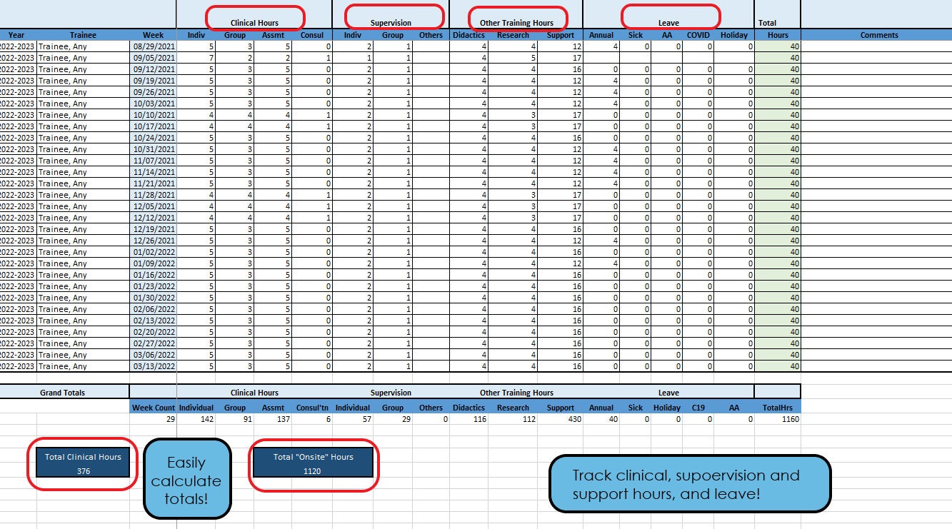 clinical-hours-tracking-excel-sheet-for-psychology-practicum