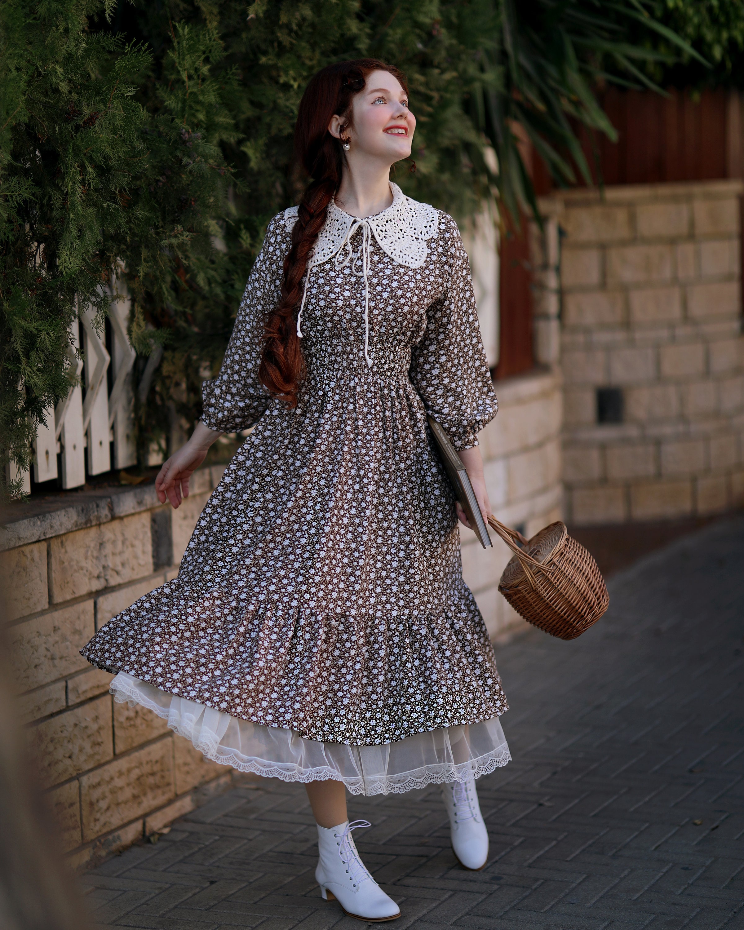 Cottage Core Dress,victorian Dress,vintage Dress, Cotton