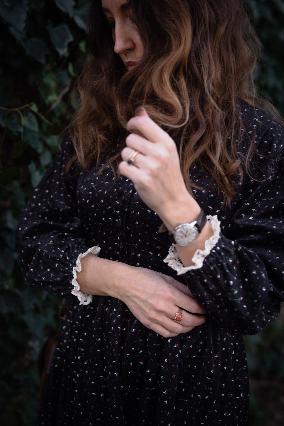 Robe de base cottage, robe victorienne, robe vintage, robe en tissu