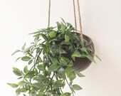 Hanging Planter Indoors Coconut Bowl Jute Rope Wall Hanging Plant Pot Zen Garden Plant Hanger Eco Friendly Products
