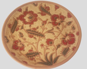 Large Terracotta Decorative Wall Plate From Rhodes, Greece