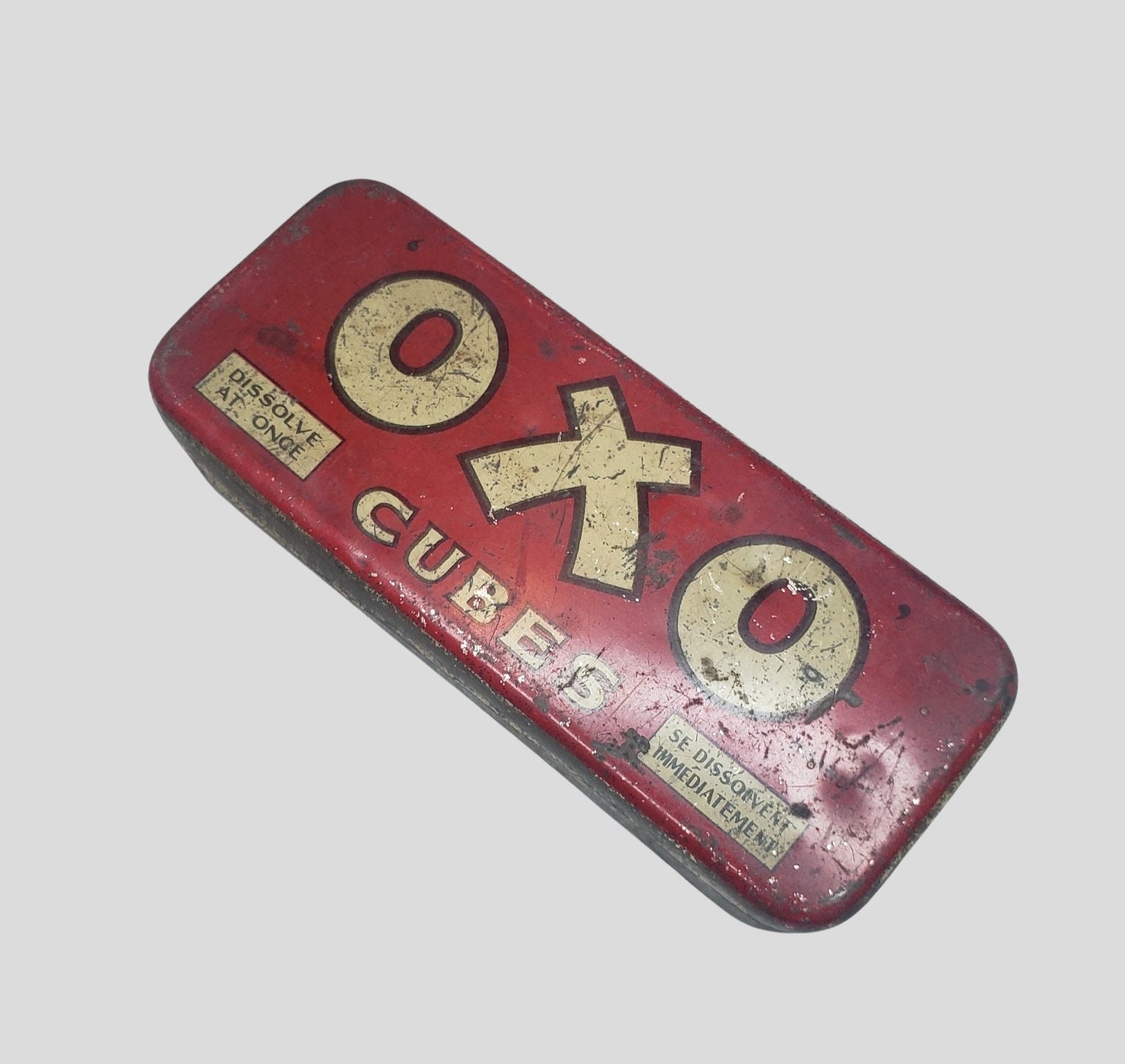 Oxo cubes tin; Oxo Ltd; 1930-1970; 10385/11