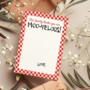 私たちの家族はあなたのMoo-velous CFA Thank Youギフトカードホルダー編集可能印刷可能テンプレートCorjl 5B8PCOを考えています