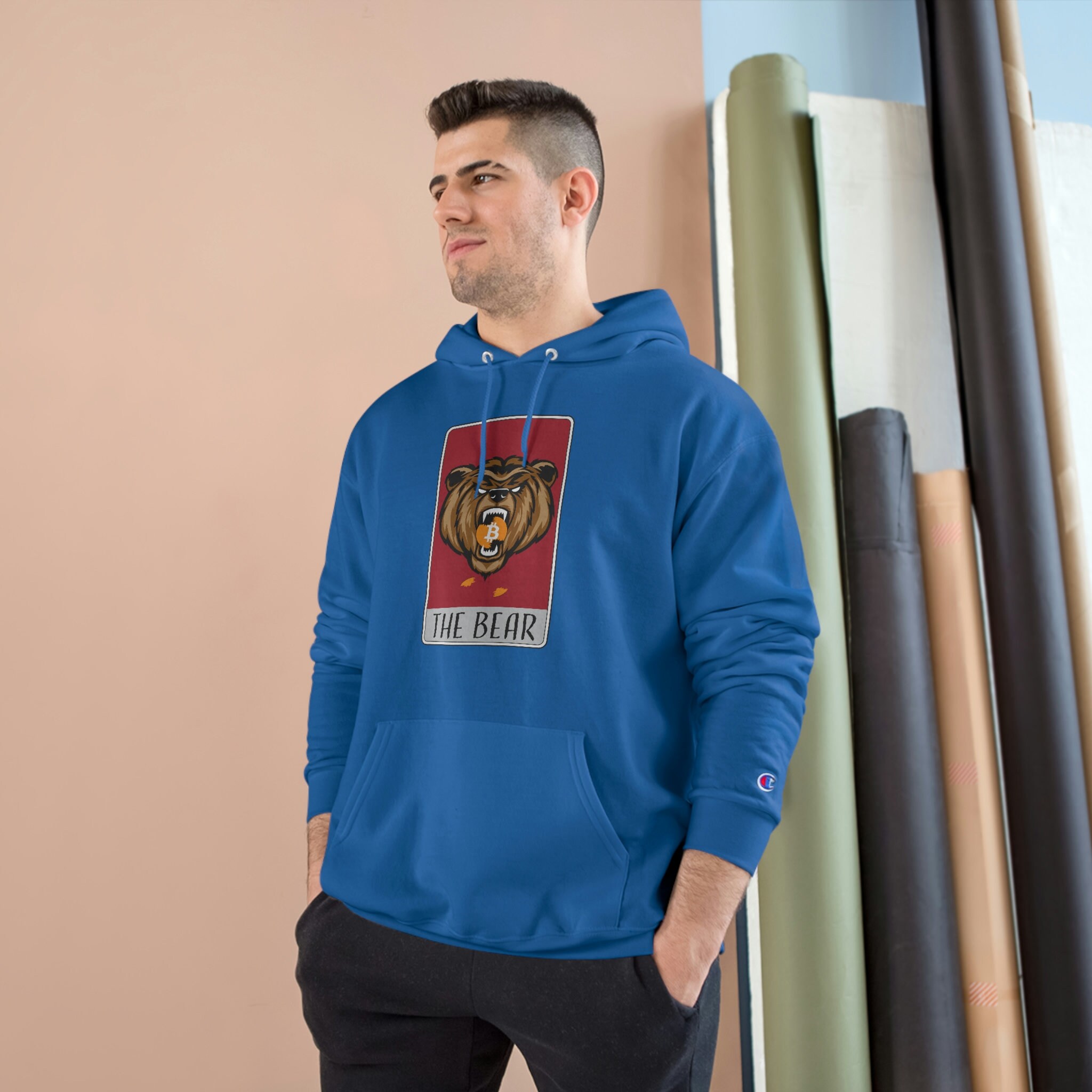 HODLCryptoandCoffee The Bear Champion Hoodie