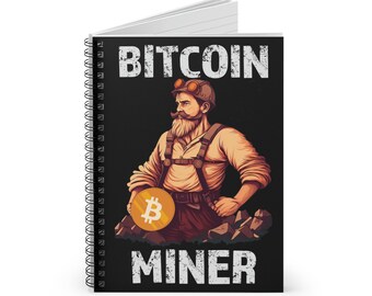 The Bitcoin Miner Spiral Notebook - Ruled Line