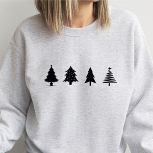 Treetop silhouette casual sweater hot sale