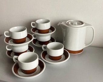 Vintage Melitta Stockholm Cobalt Blossom Coffee Set for 6 Designed
