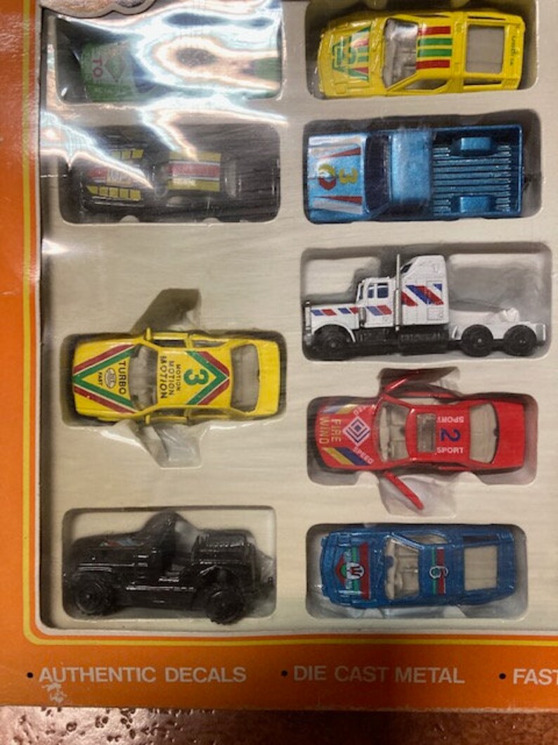 Die Cast Metal Deluxe Transportation Set Toy Cars Etsy