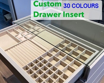 Custom Drawer insert , Custom jewelry tray , Custom jewelry storage,Home deco