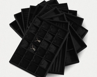 Black Stackable Jewelry storage/ display / organizer , drawer insert , other colours for option , fully  customizable