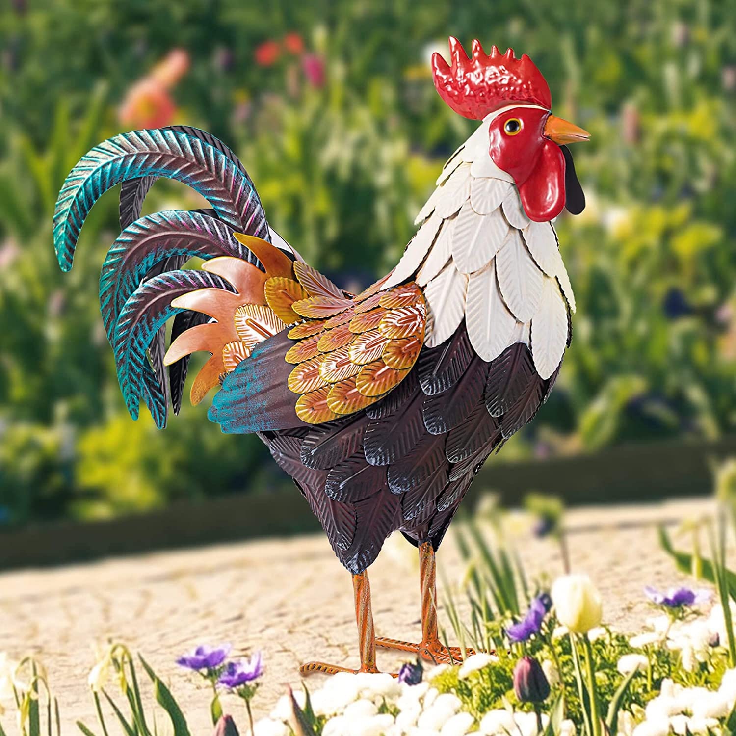 Metal Chicken Garden Stakes Farm Animals Metal Rooster | Pcs Set Garden Stakes Black Hen Garden Ornament Figurine Chickens Stakes Acrylic Chickens Chicken Family Rooster Hollow Design Outdoor Yard Type Sta | Metal Chicken Garden Stakes Farm Animals Metal Rooster | Pcs Set Garden Stakes Black Hen Garden Ornament Figurine Chickens Stakes Acrylic Chickens Chicken Family Rooster Hollow Design Outdoor Yard Type Sta |