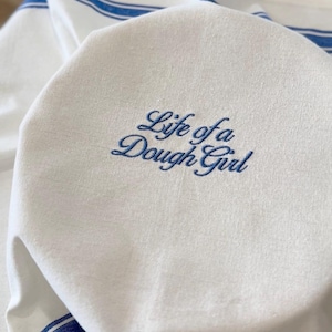 Taylor Inspired Sourdough Towel, Baking Gift, Bread Making, Embroidered Kitchen Towel, Banneton Cover