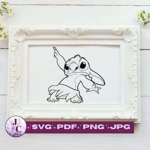 Dancing Stitch / Lilo & Stitch/ Hula Stitch SVG, jpeg, png, svg, pdf