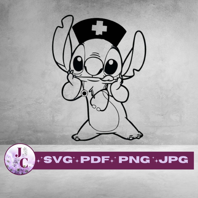Stitch / Lilo & Stitch / Nurse SVG Etsy