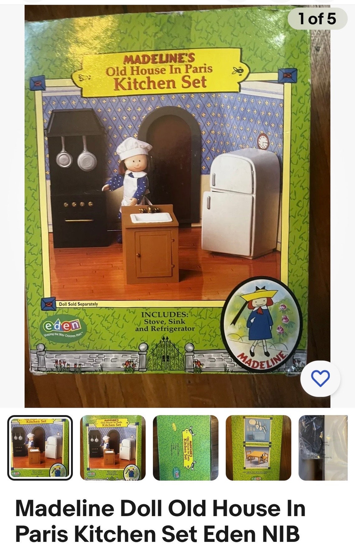 Madeline 8 Doll Old House in Paris Kitchen Set Eden Etsy