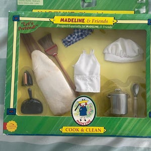 Madeline 8” doll playset Cook and Clean EDEN new in unopened box.