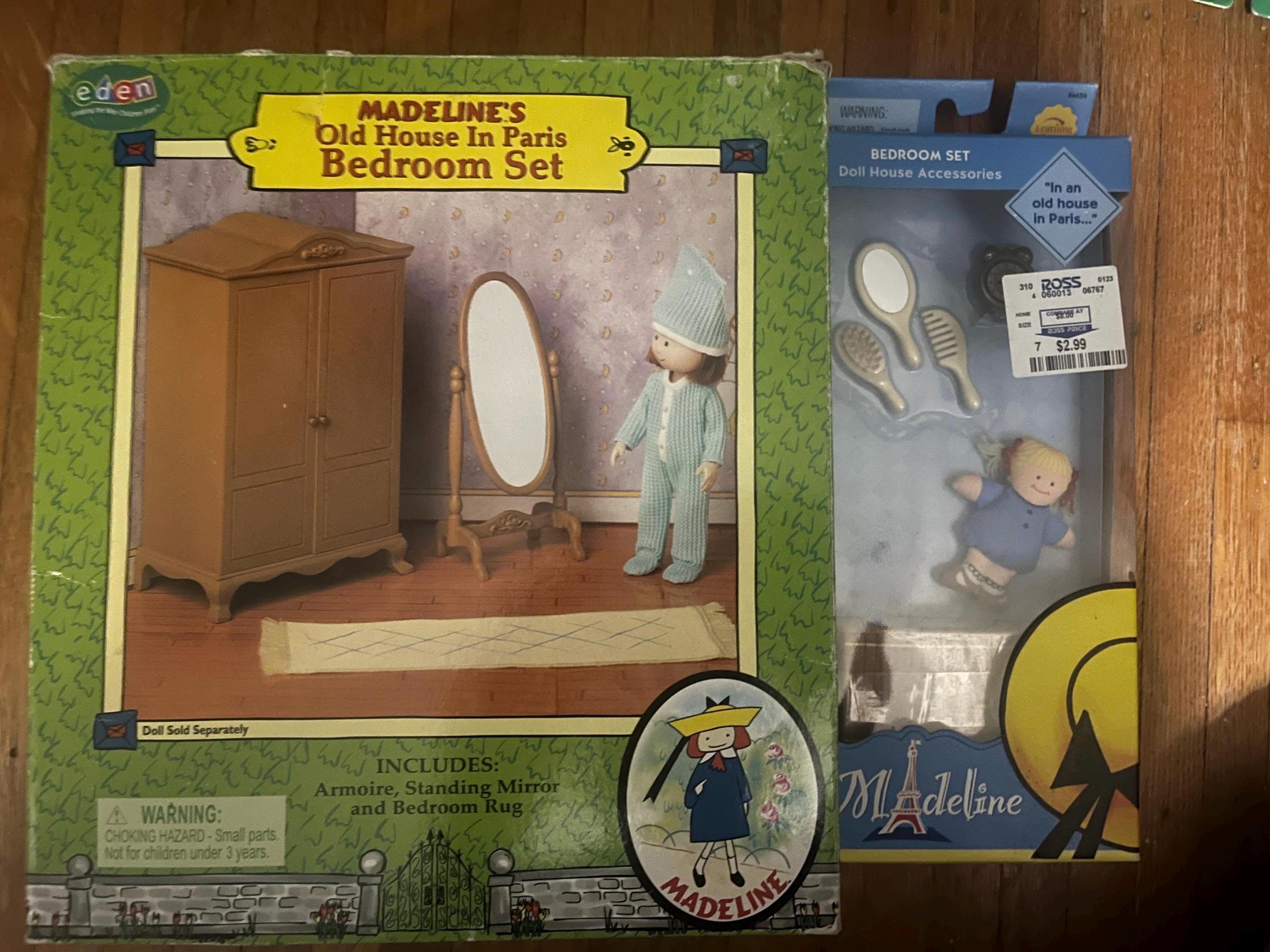 Madeline 8” Doll Old House in Paris Bedroom Set &accessories Eden 