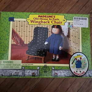 Madeline 8” doll  Old House in Paris Living Room  Wingback Chair Eden new in original packaging