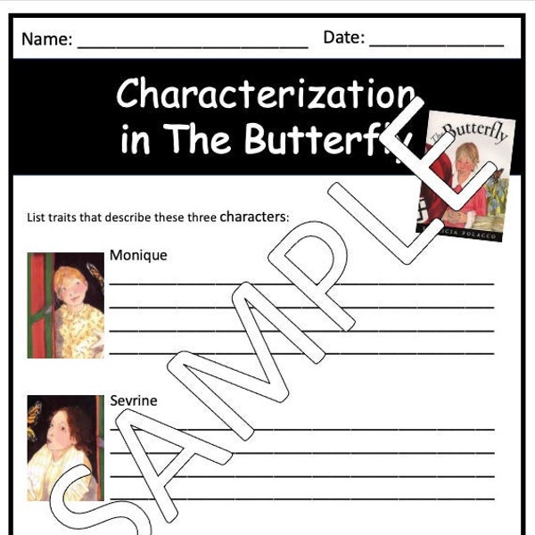 The Butterfly Characterization & Character Trait List