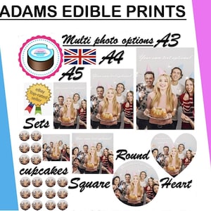 Personalized Photo Edible Cake Toppers: Icing or Wafer
