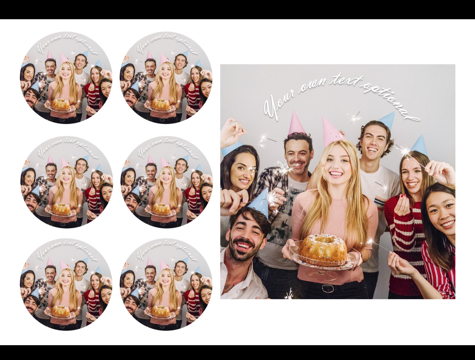 YOUR OWN EDIBLE Photo Cake Toppers Cupcake Toppers Any Etsy UK