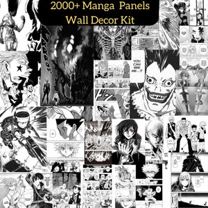 2000+ Anime Manga Panels Wall Kit | Anime Manga panels | Manga Poster | Manga Panels Decor | Manga Digital Download | Wall Decor | Anime .