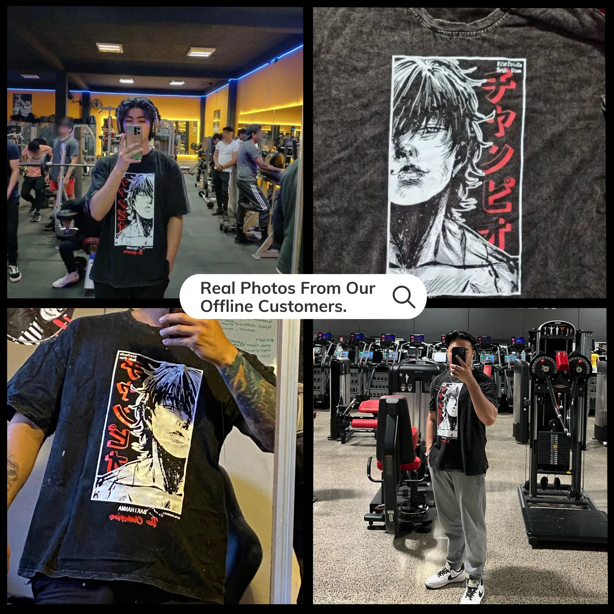 Anime Gym Tshirtanime Shirtjapanese Style Shirtanime Loose - Etsy
