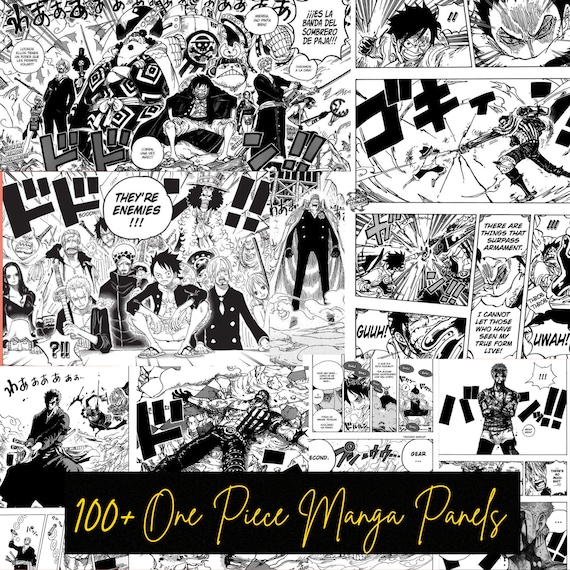 100 One Piece Manga Panels Collage Kit One Piece Manga Panels