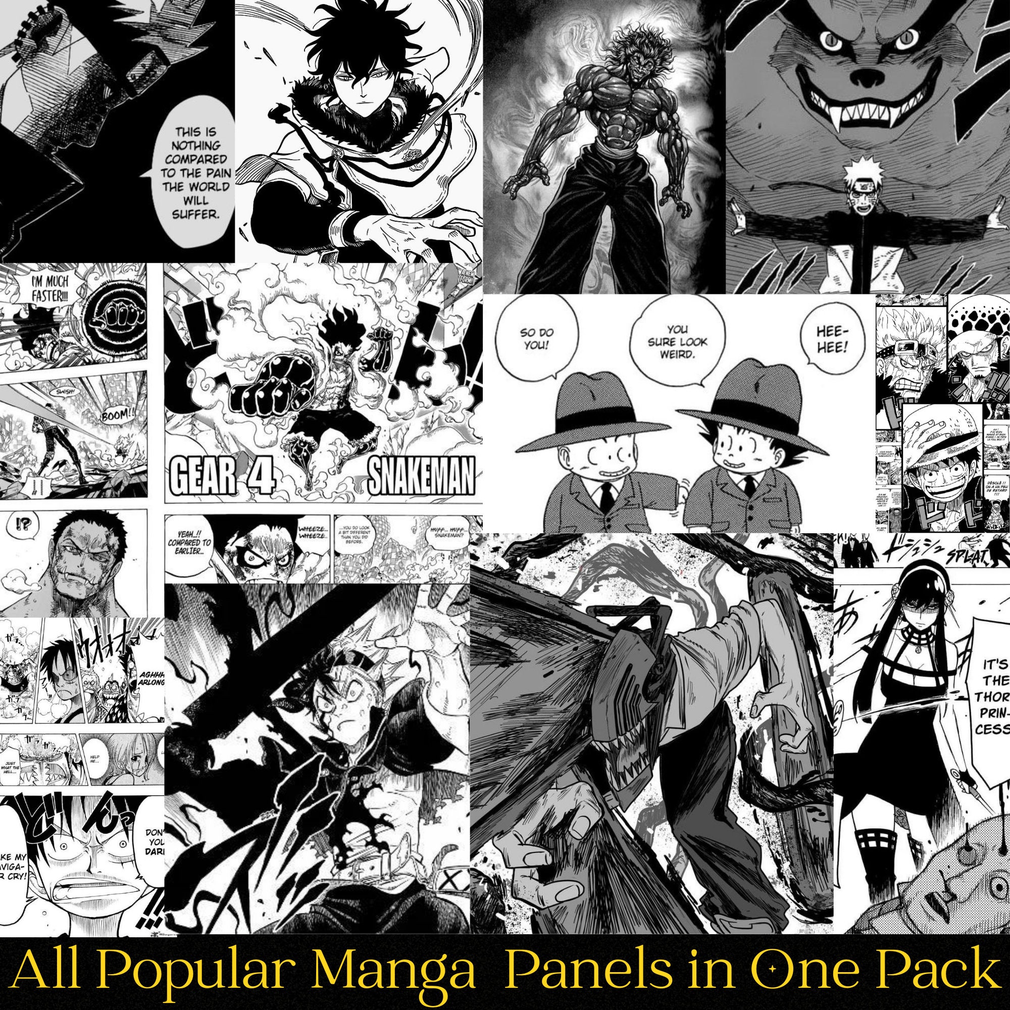 2000 Anime Manga Panels Wall Kit Anime Manga Panels Manga - Etsy UK