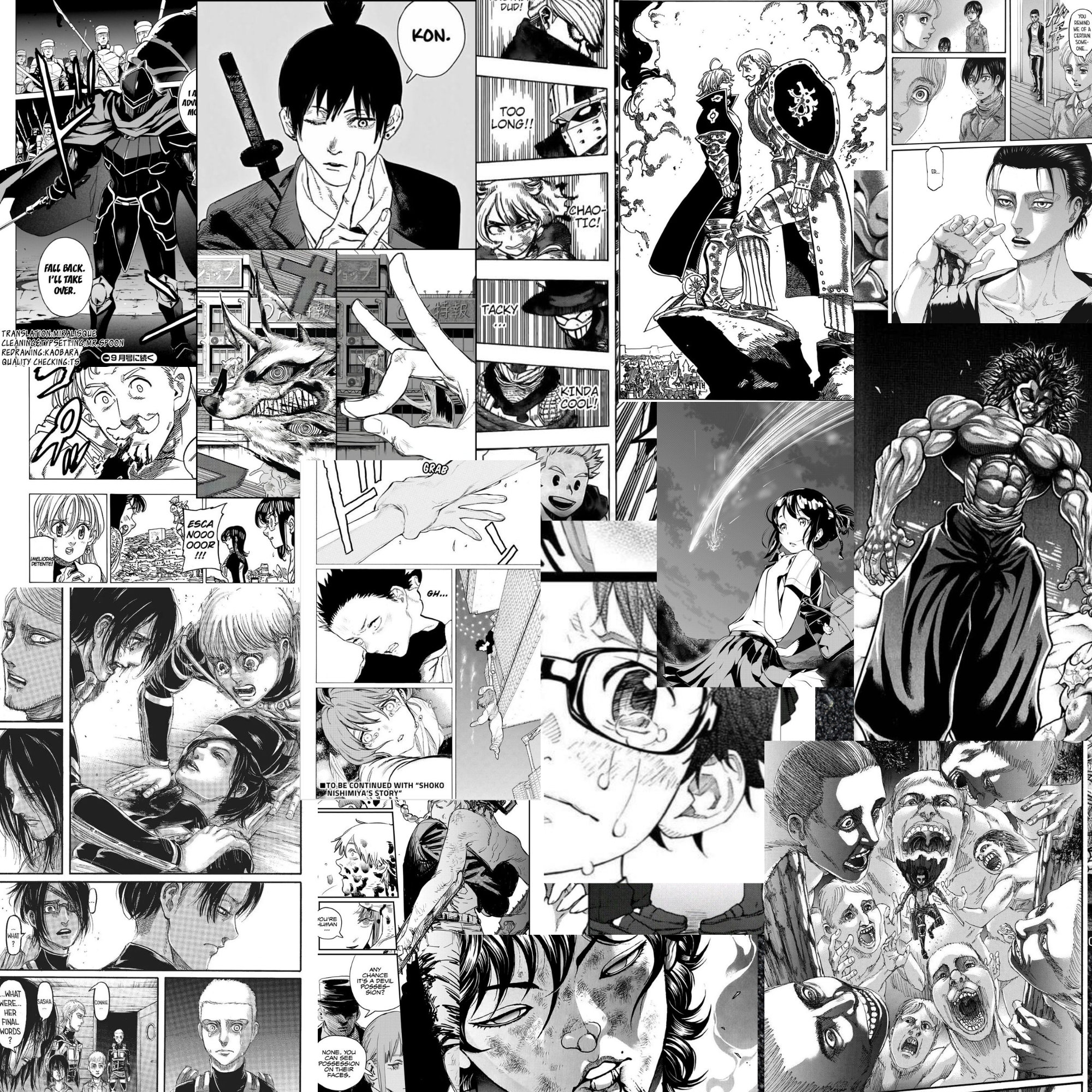 250 Anime Manga Panels Wall Kit Anime Manga Panels Manga Poster Manga ...