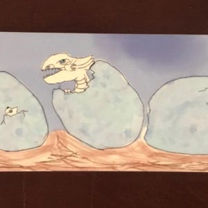 Blue eyes white dragon hatchlings