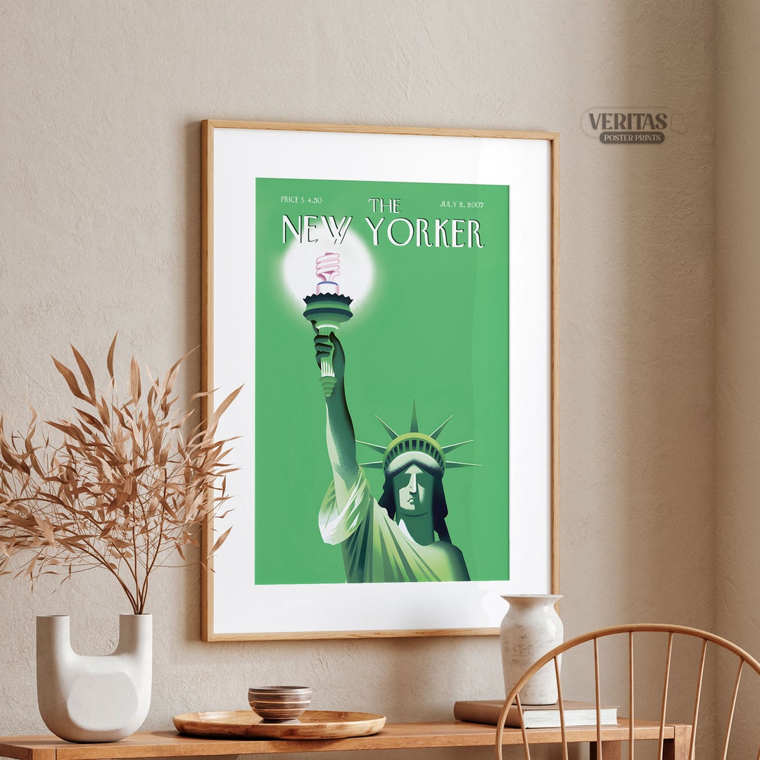 New Yorker Wall Artmagazine Coverdigital Printthe New Etsy