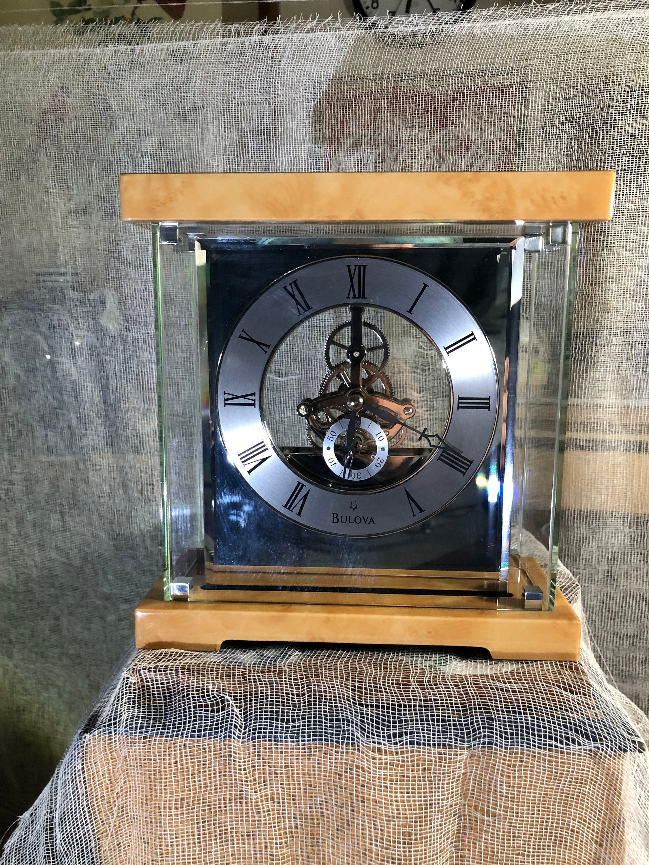Vintage Bulova B2025 Wentworth Mantle Clock - Etsy