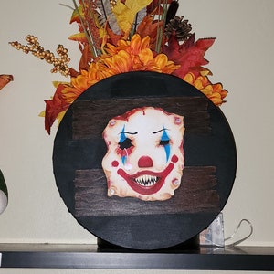 Boarded up Clown face painting