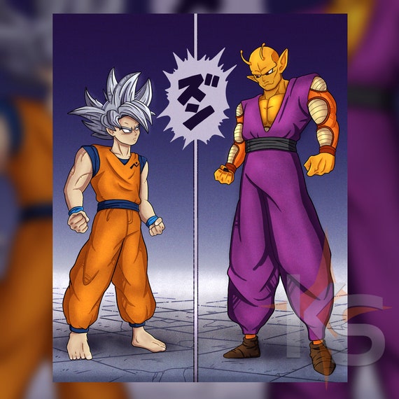 Ultra Instinto Goku Vs Naranja Piccolo - Etsy México Ultra Instinto Goku Vs Naranja Piccolo - Etsy México