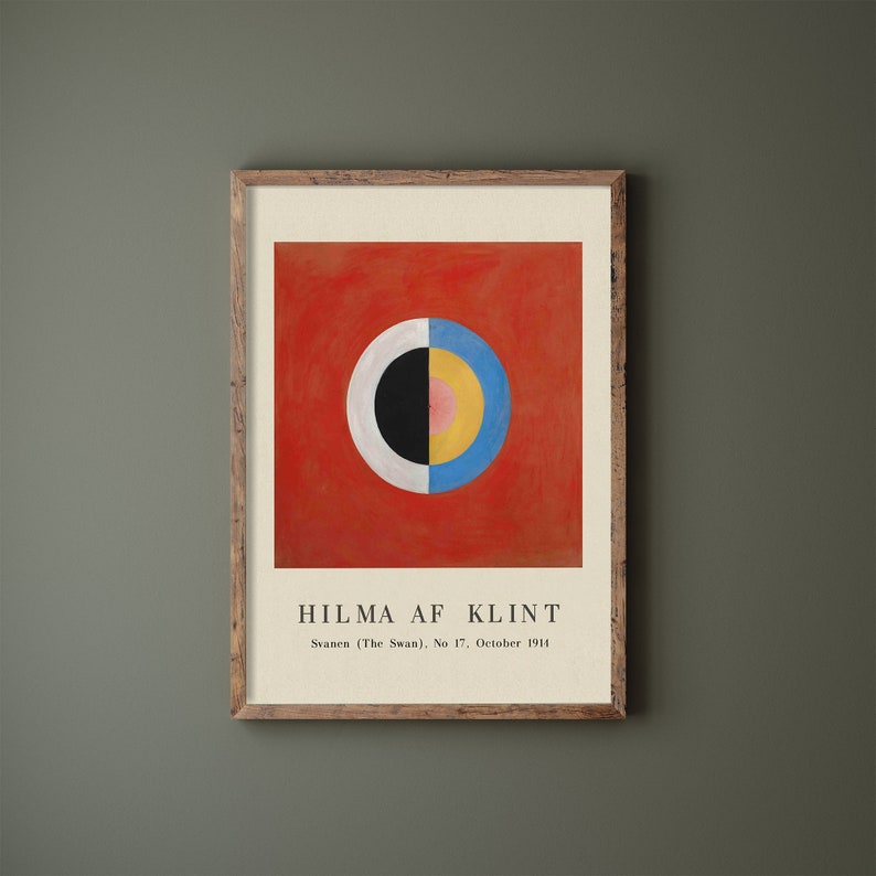 Hilma Af Klint Poster Printable Wall Art Hilma Af Klint Etsy