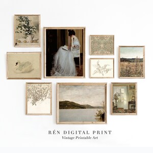 Vintage PRINTABLE Gallery Wall Set French Country Prints Neutral ...