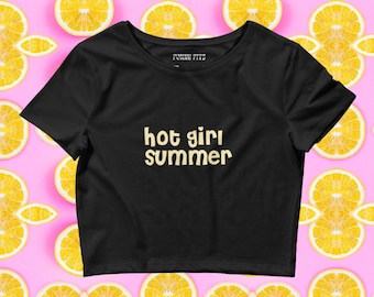Hot girl summer y2k graphic baby tee for women